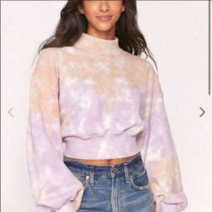 Spiritual gangster tie dye sweatshirt